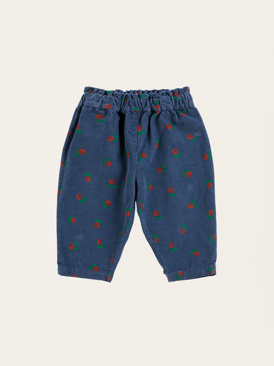 Denimowe sztruksy Baby Stamp Bloom all over