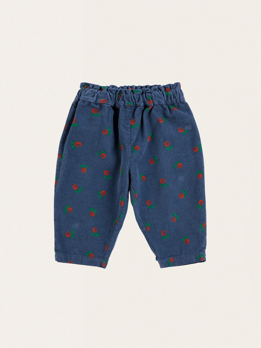 Denimowe sztruksy Baby Stamp Bloom all over