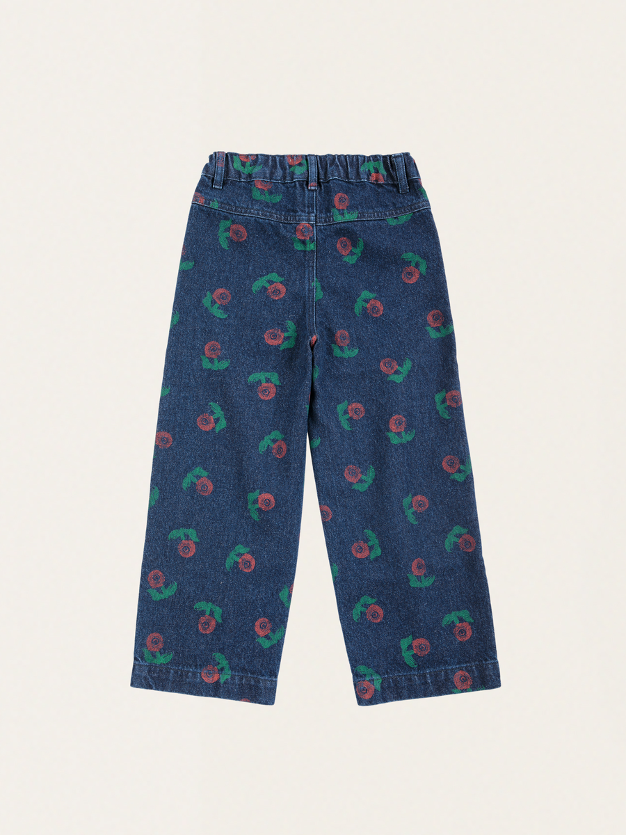 Denimowe spodnie Kids Stamp Bloom all over