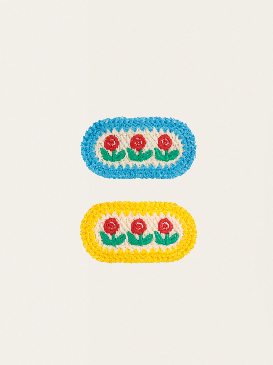 Szydełkowe spinki do włosów Stamp Bloom