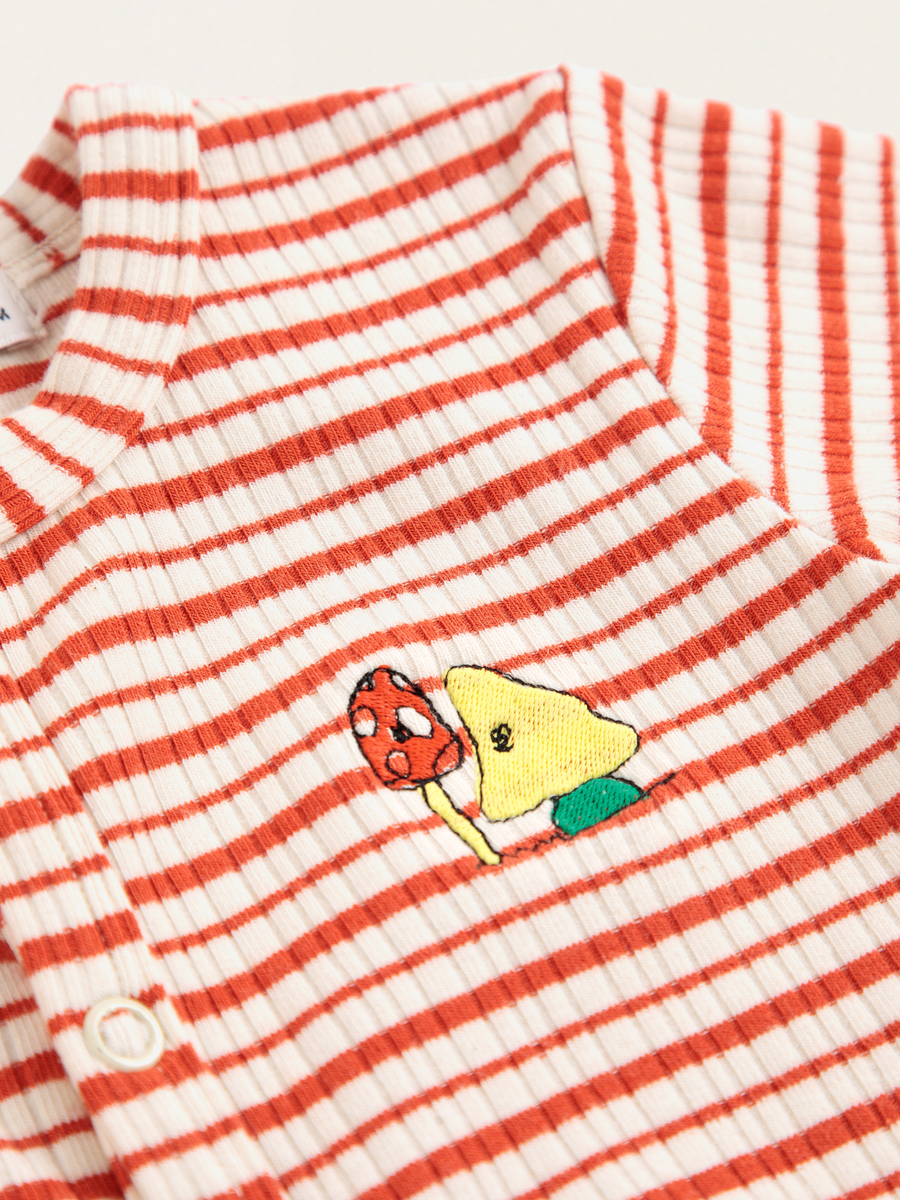 Bawełniane śpioszki Baby Mush Monsters Duo stripes