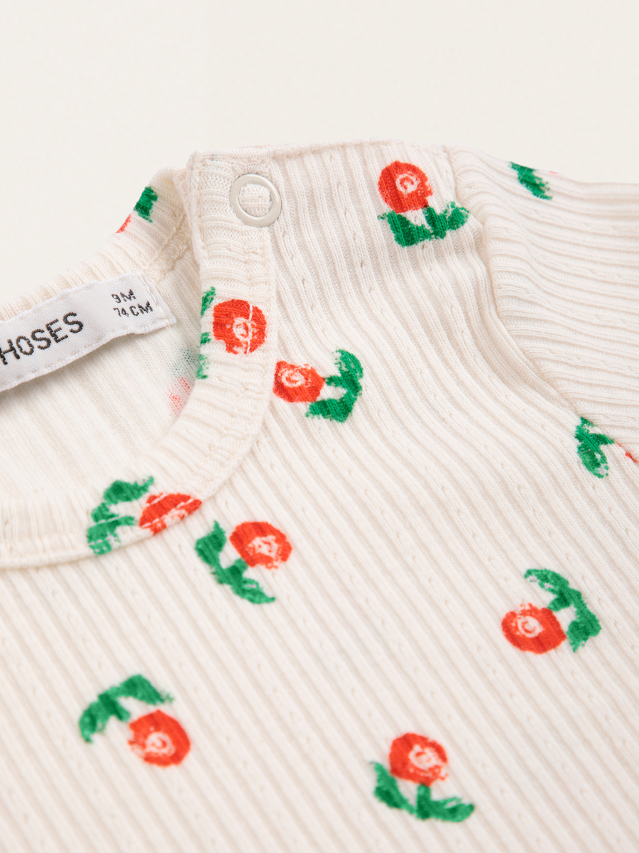 Bawełniany long sleeve Baby Stamp Bloom all over
