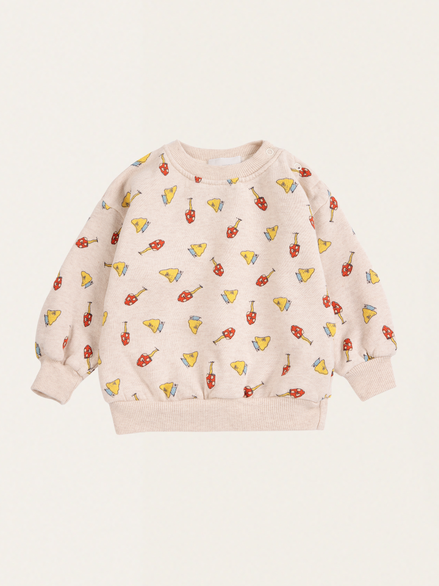 Bawełniana bluza Baby Mush Monster Duo all over