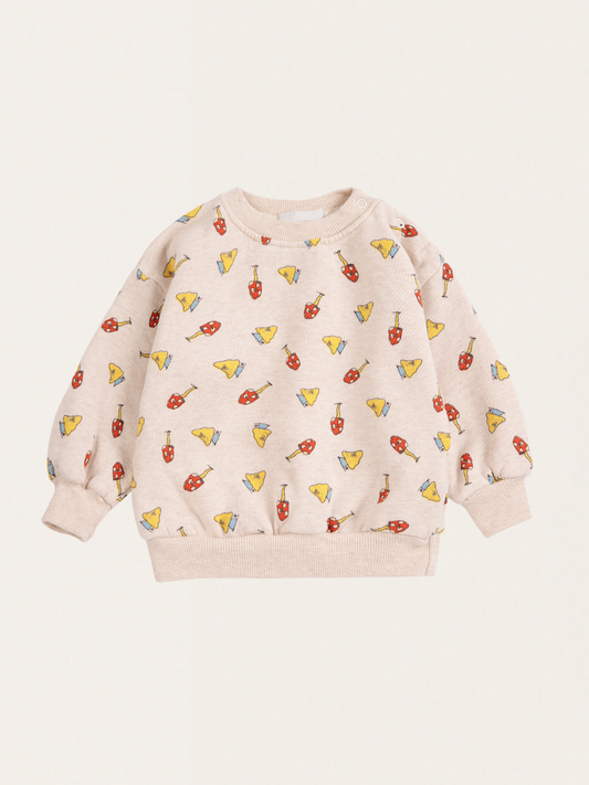 Bawełniana bluza Baby Mush Monster Duo all over