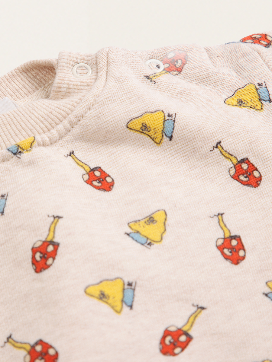 Bawełniana bluza Baby Mush Monster Duo all over