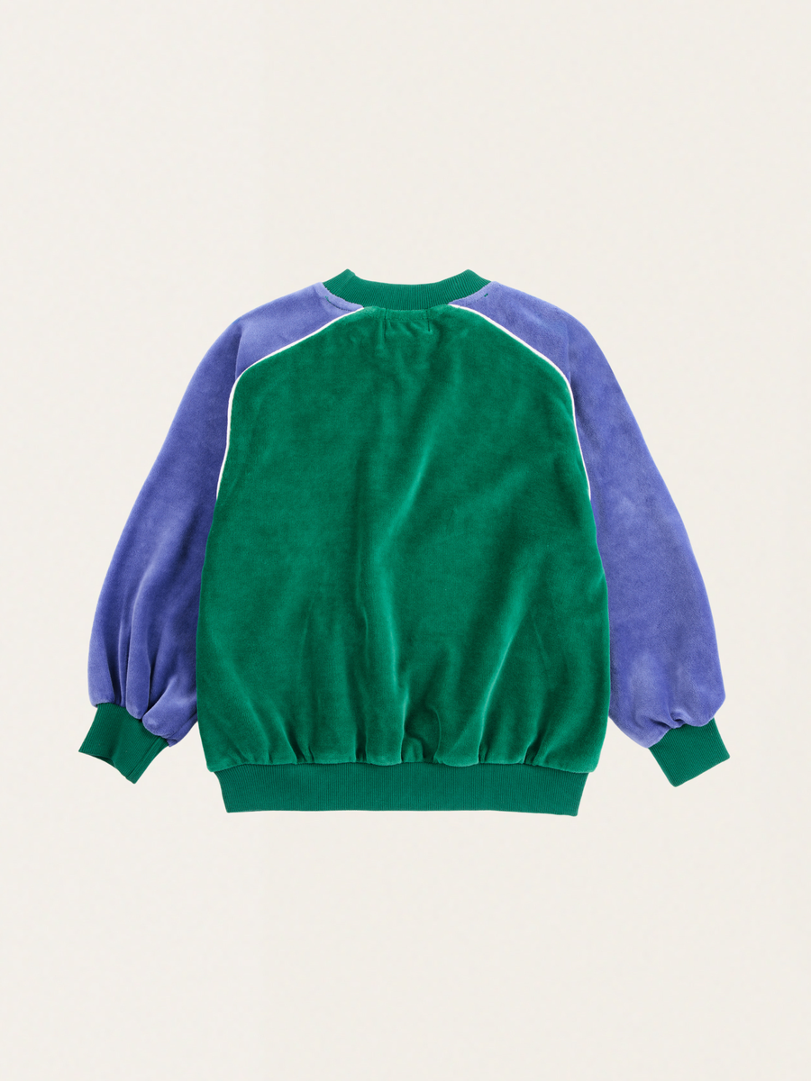 Welurowa bluza Kids Color Block