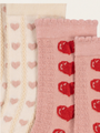 Bawełniane skarpetki Jacquard Heart 2-pak