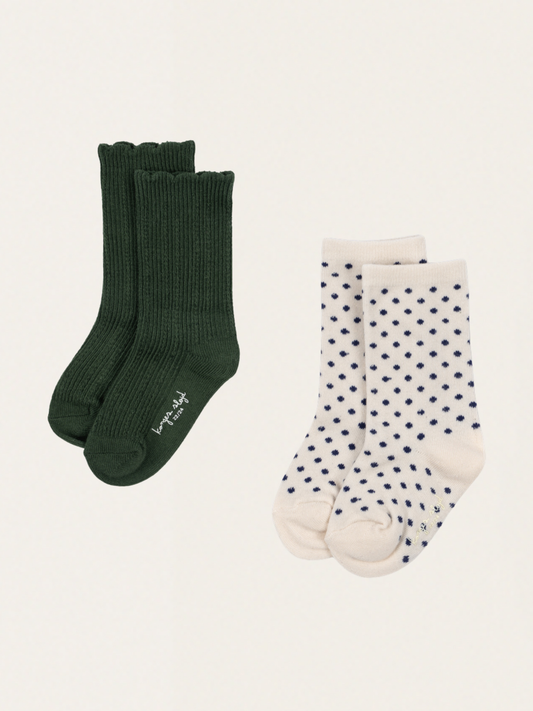 Bawełniane skarpetki Jacquard Green Dot 2-pak