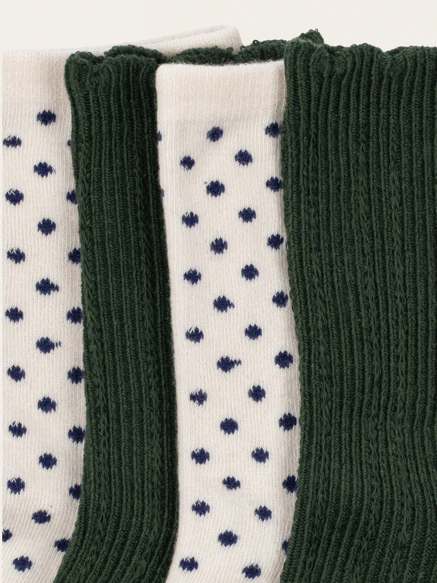 Bawełniane skarpetki Jacquard Green Dot 2-pak