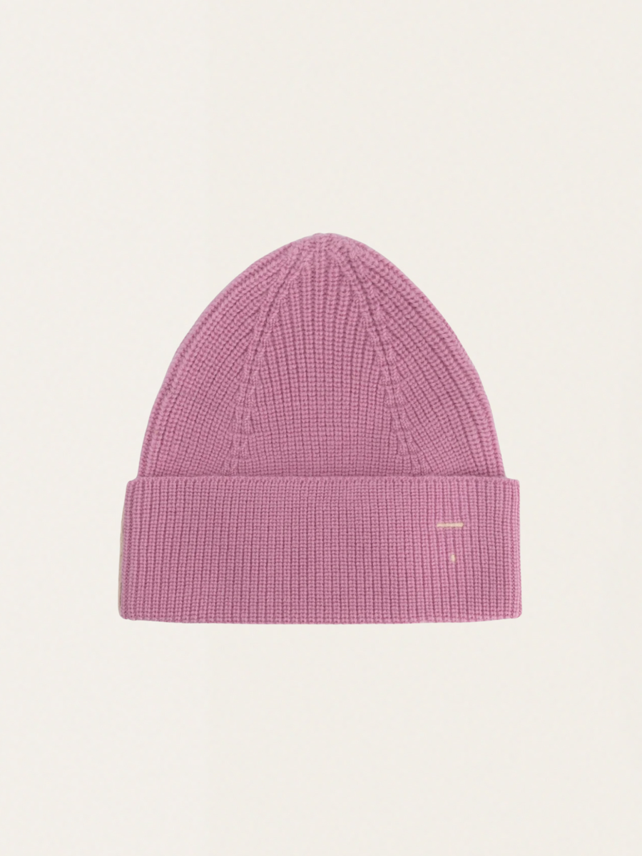 Czapka - beanie z wełny merino Bubblegum