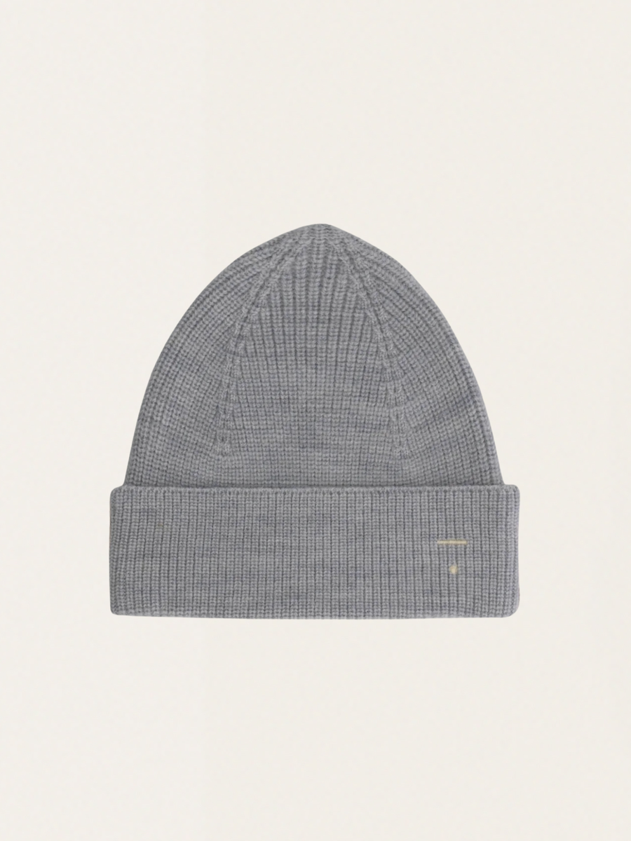 Czapka - beanie z wełny merino Gray Melange