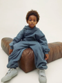 Spodnie dresowe z bawełny organicznej Track Pants Blue Gray