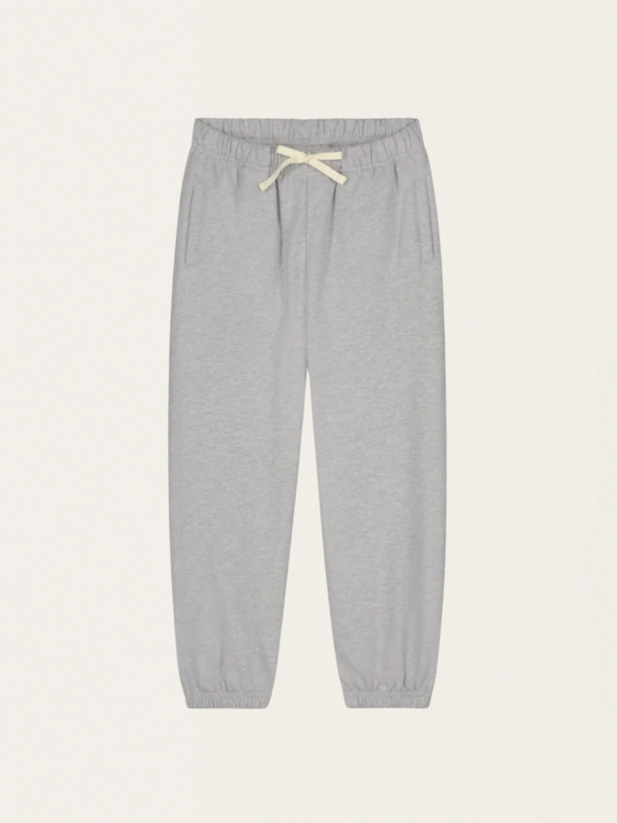 Spodnie dresowe z bawełny organicznej Track Pants Gray Melange