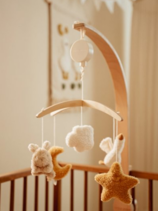 Drewniana karuzela do łóżeczka Newborn Naturals