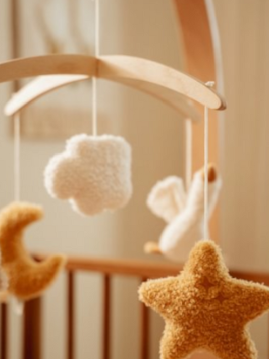 Drewniana karuzela do łóżeczka Newborn Naturals