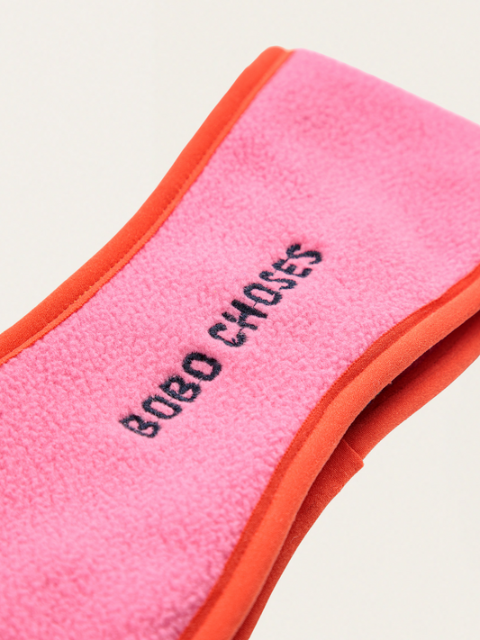 Polarowa opaska na głowę Bobo Choses Pink