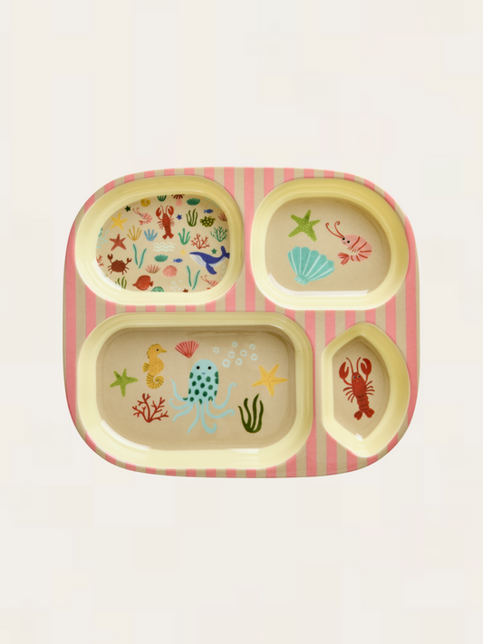 Talerz z przegródkami z melaminy