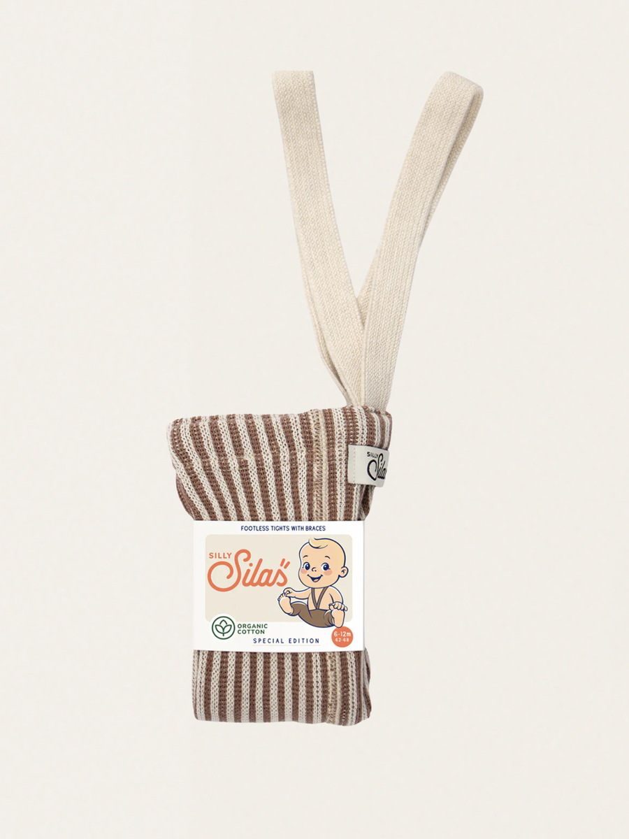 Legginsy na szelkach w stylu retro Granola x Cream Striped