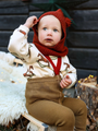 Rajstopy na szelkach w stylu retro Acorn Brown x Maple Leaf