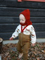 Rajstopy na szelkach w stylu retro Acorn Brown x Maple Leaf