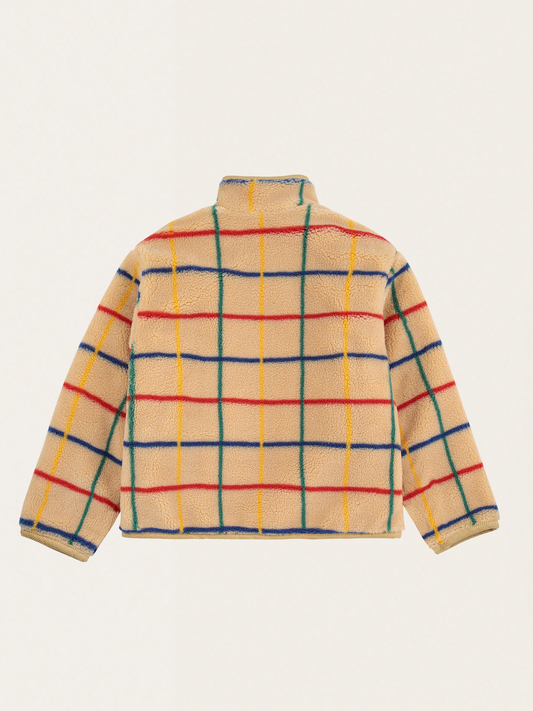 Ciepła kurtka z baranka Color Stripes Sheepskin