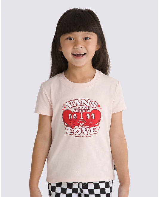 T-shirt Love Heart Crew Chintz Rose