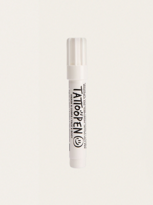 Flamaster do ciała Tattoo Pen - White