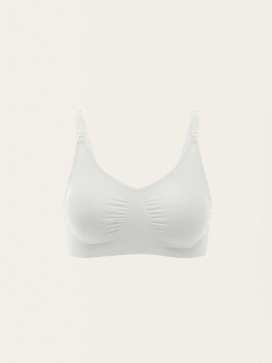 Biustonosz z łatwym dostępem na czas ciąży i karmienia white