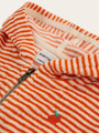 Baby-Frottee-Hoodie – orange gestreift