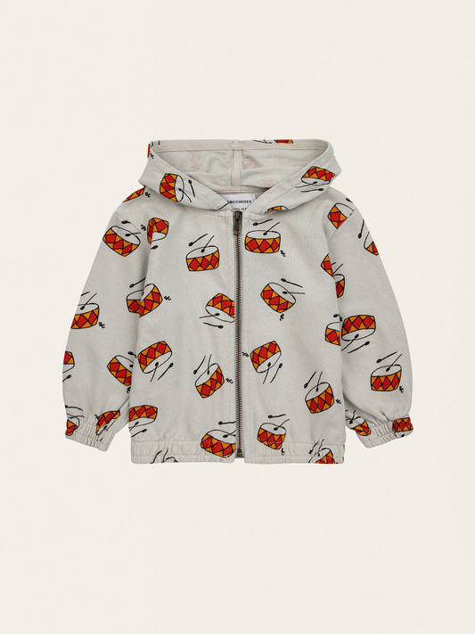 Rozpinana bluza z kapturem Baby Play the Drum
