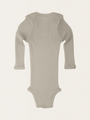 Ciepłe body ALASKA  z wełny merino Winter Fog