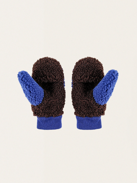 Rękawiczki - Sheepskin Color Block blue