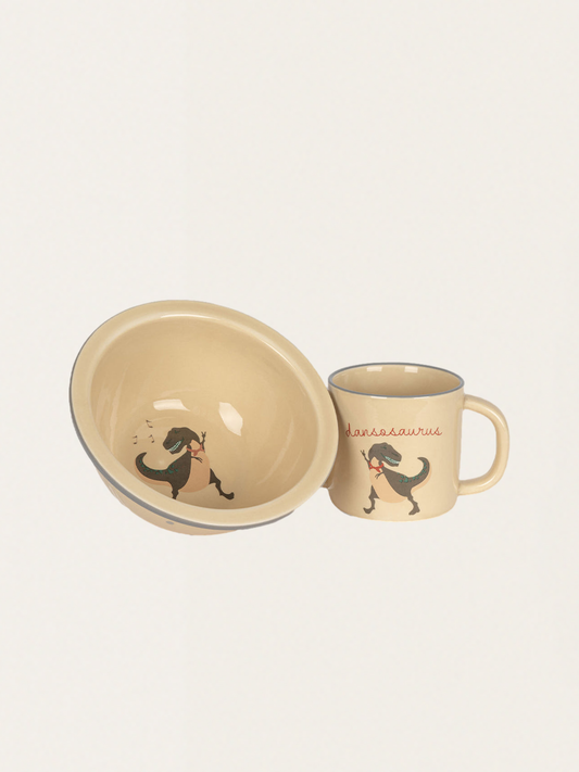 Zestaw ceramicznych naczyń