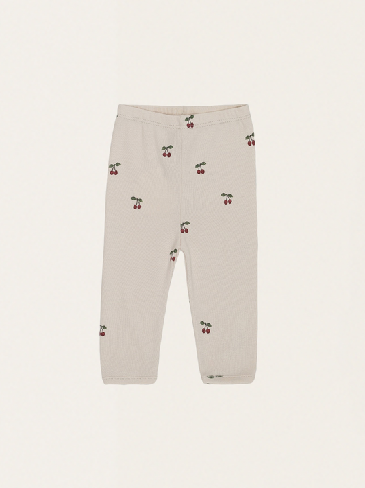 Spodenki z bawełny organicznej New Born Pants cherry/blush