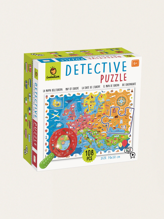 Puzzle - gra detektywistyczna - Mapa Europy