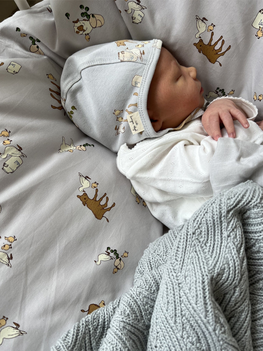 Zestaw pościeli niemowlęcej z organicznej bawełny 70x100 cm