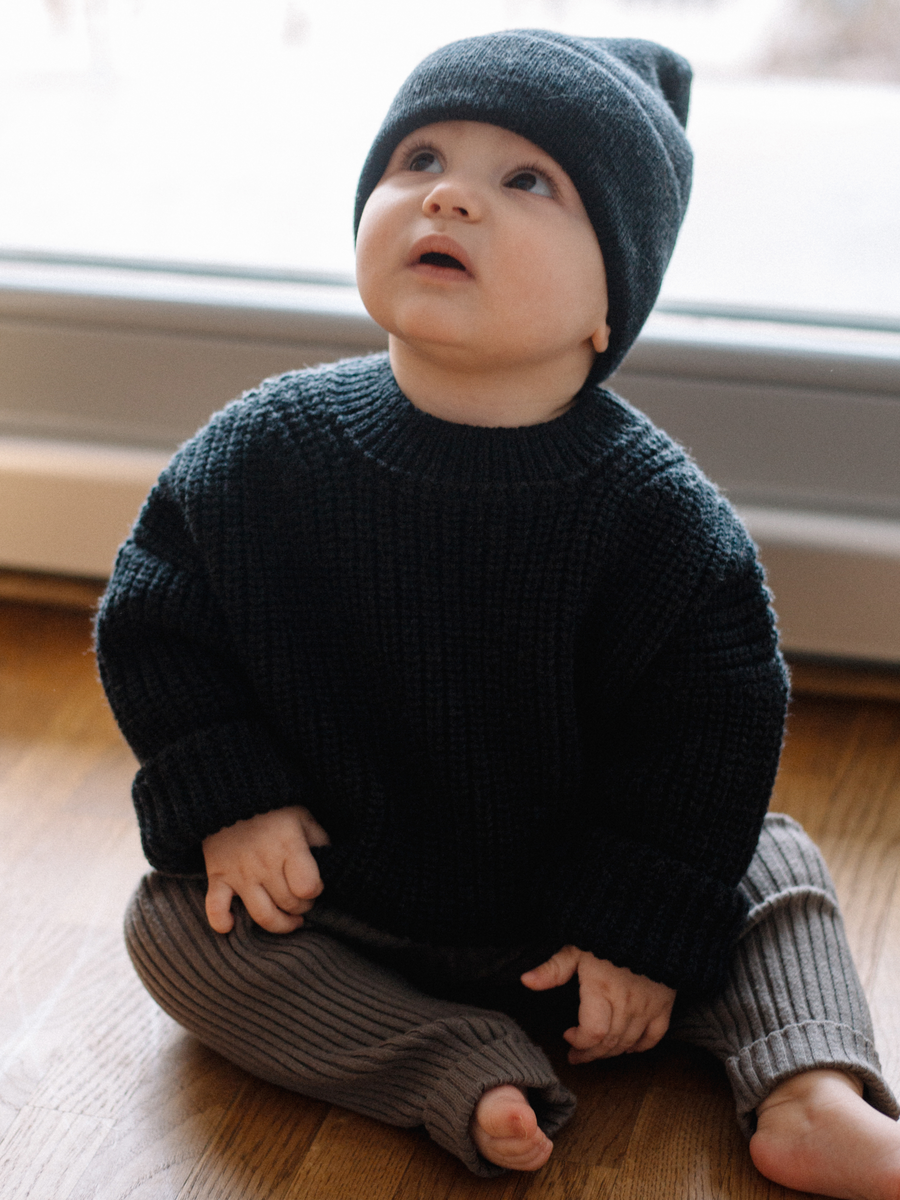 Czapka typu beanie z wełny merino 'Fine'