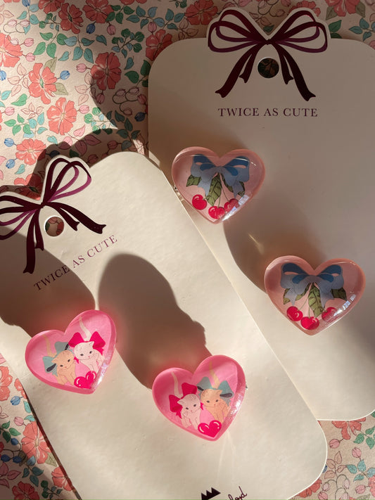 Spinki do włosów Vilma 2 szt. Amarena