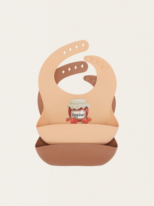 Zestaw dwóch silikonowych śliniaków