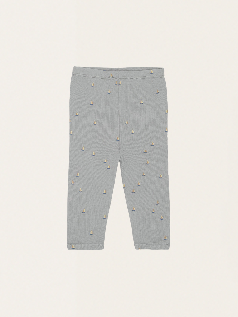 Spodenki z bawełny organicznej New Born Pants french blue