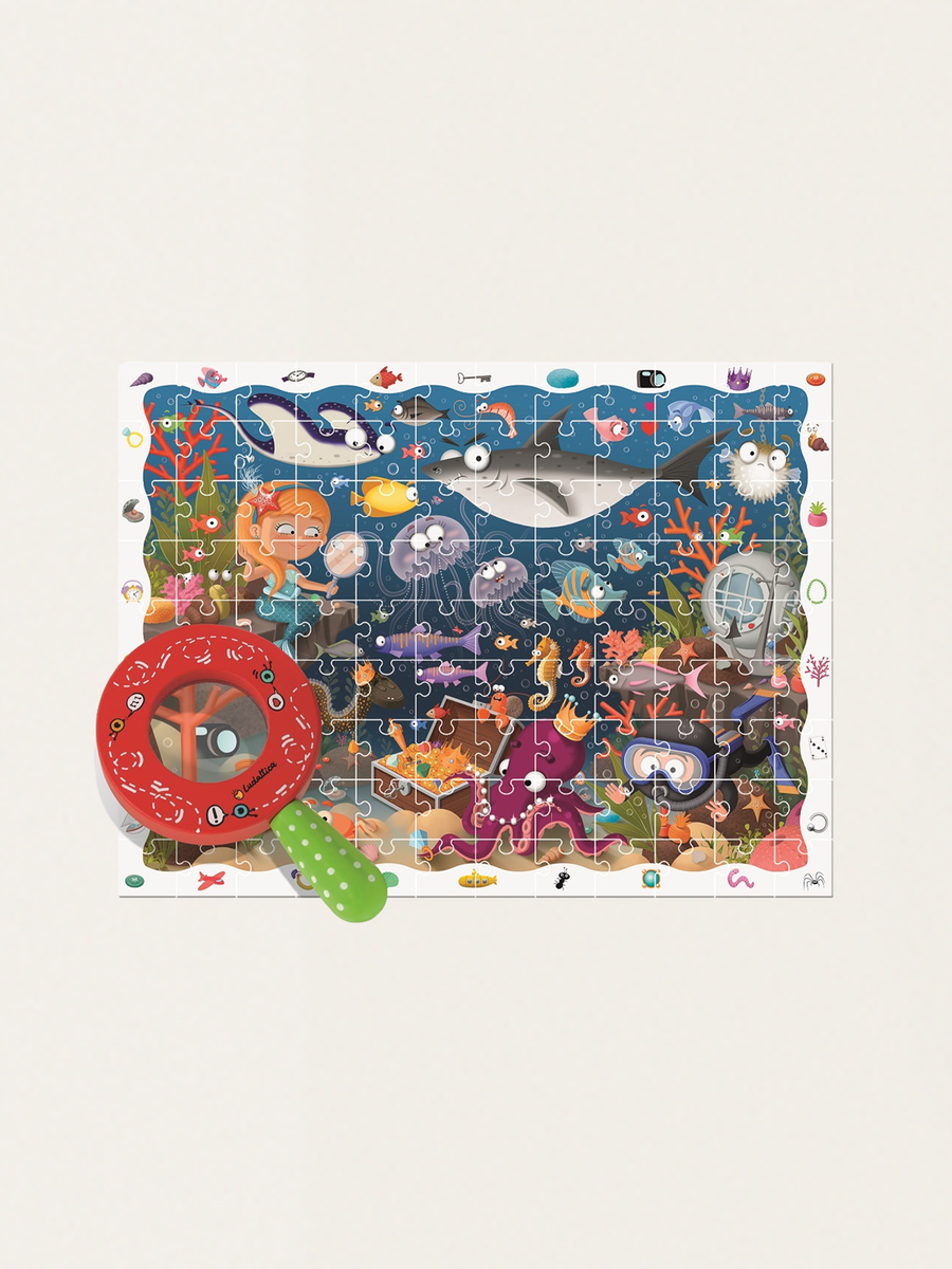 Puzzle - gra detektywistyczna - Morskie głębiny