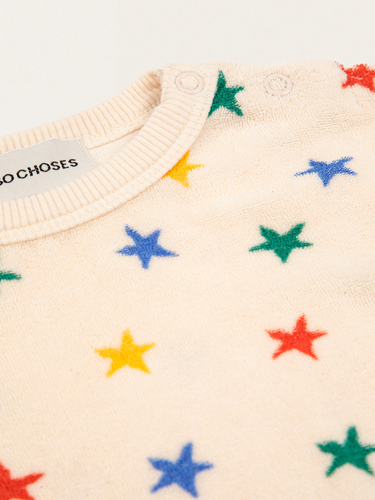 Bluza frotte Baby - Stars all over