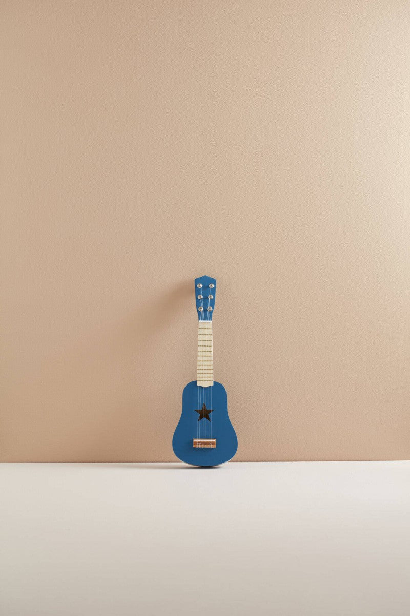 Drewniana gitara Blue
