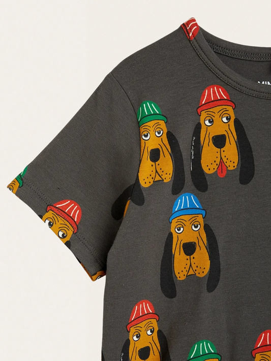 Koszulka z motywem psa Bloodhound Grey