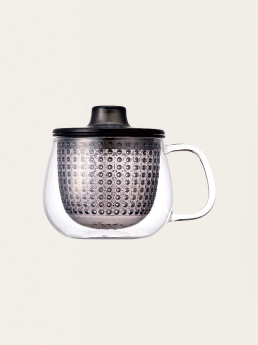 Kubek do herbaty 350ml z szarym sitkiem