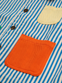 Lekka kurtka jeansowa Kids Striped Color Block