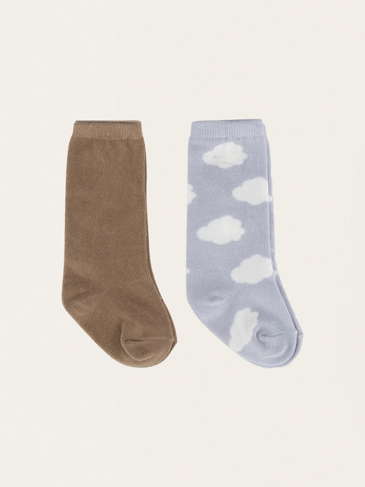 Zestaw dwóch par skarpetek Jacquard Knee Socks