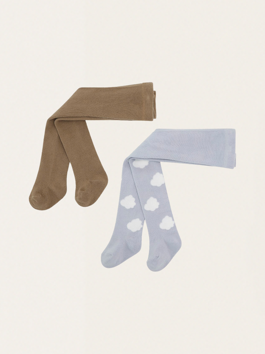 Zestaw dwóch par rajstop Jacquard Stockings