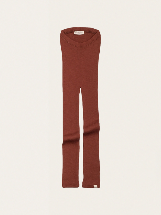 Ciepłe legginsy z wełny merino Rhubarb