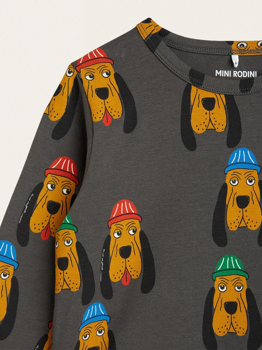 Koszulka longsleeve z motywem psa Bloodhound